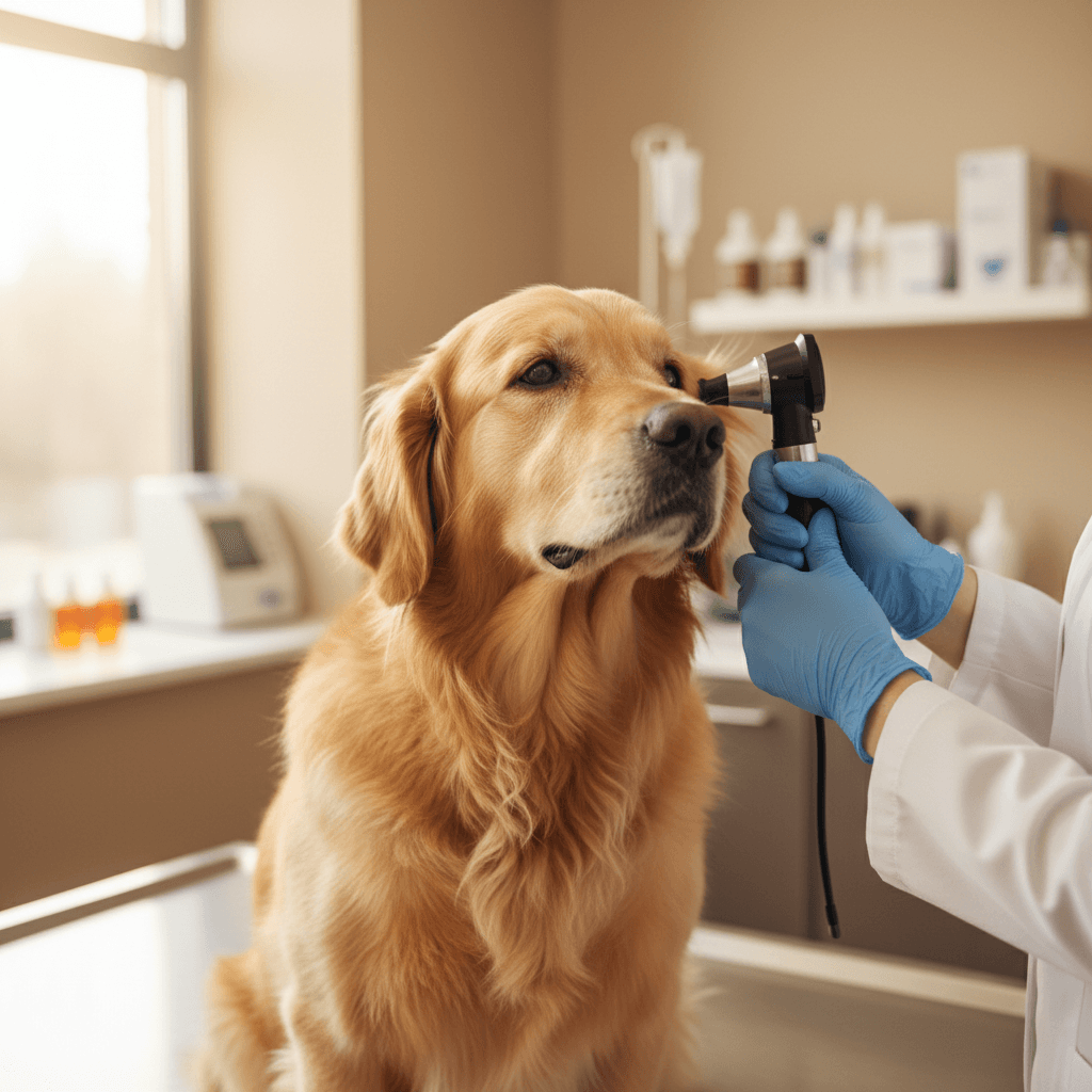 Medical care and health screening for rescue dogs